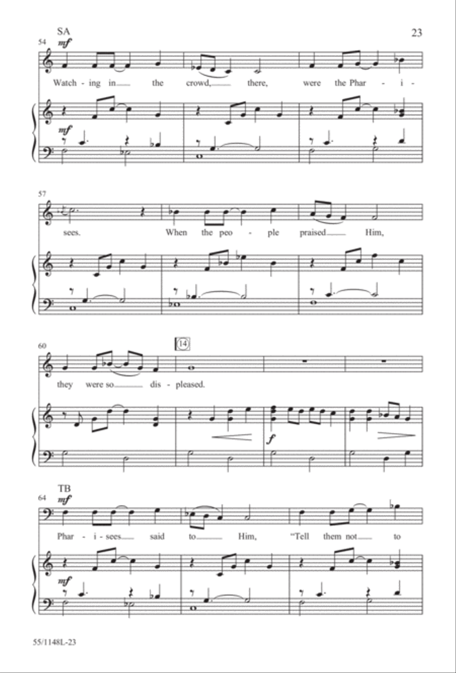 Come Walk With Me (Digital Download) 4-Part scores gallery preview page 23