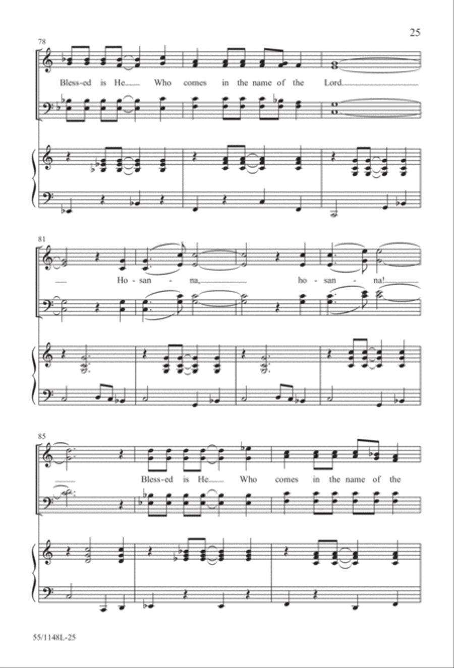 Come Walk With Me (Digital Download) 4-Part scores gallery preview page 25