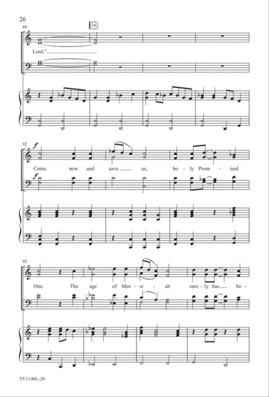 Come Walk With Me (Digital Download) 4-Part scores gallery preview page 26