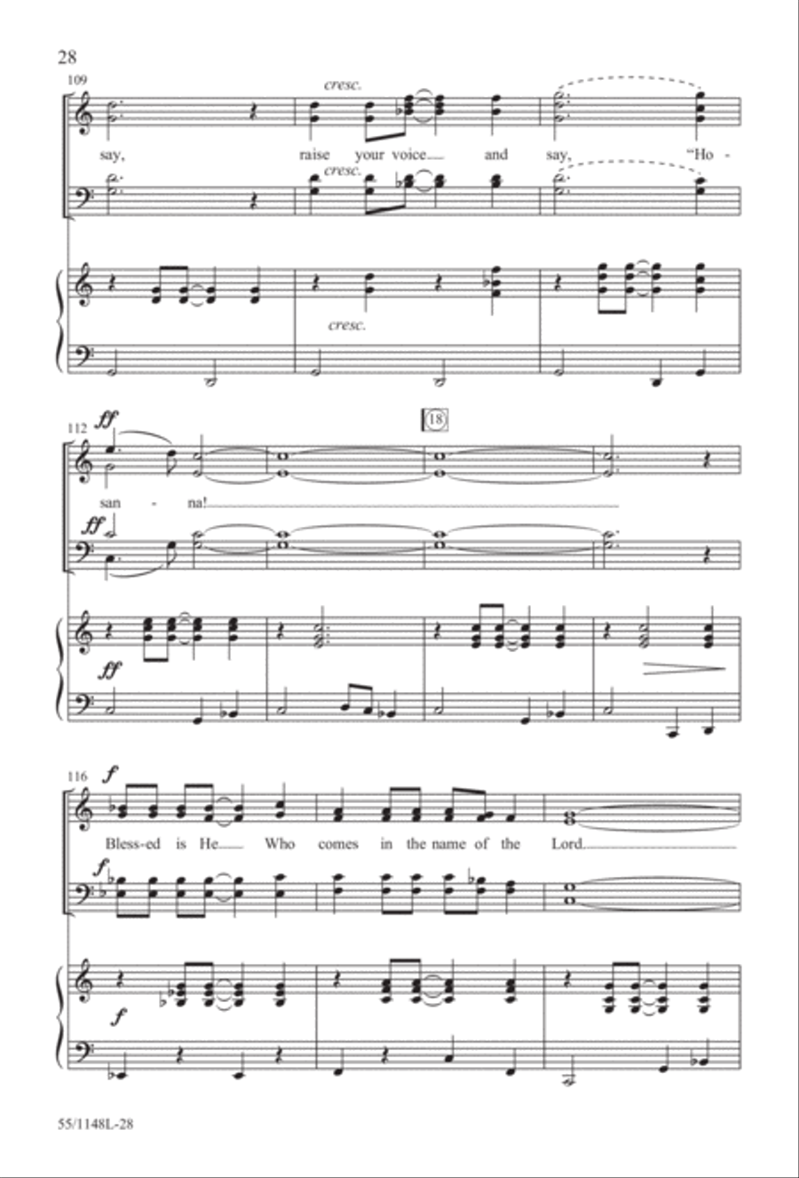 Come Walk With Me (Digital Download) 4-Part scores gallery preview page 28