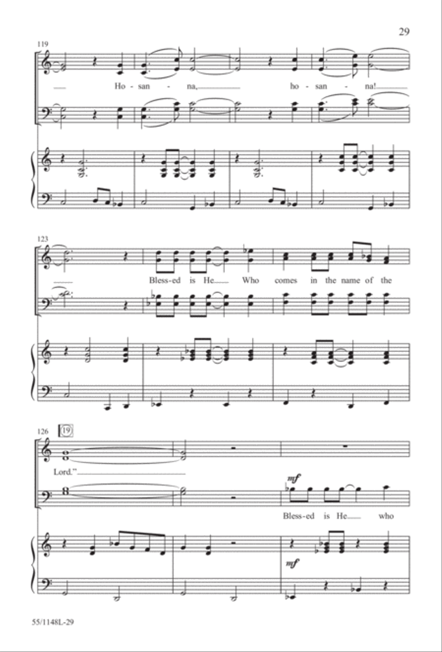Come Walk With Me (Digital Download) 4-Part scores gallery preview page 29