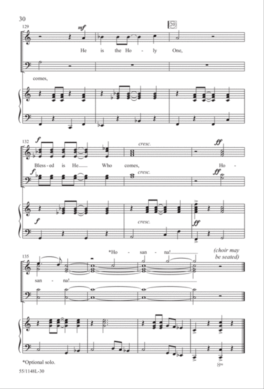Come Walk With Me (Digital Download) 4-Part scores gallery preview page 30
