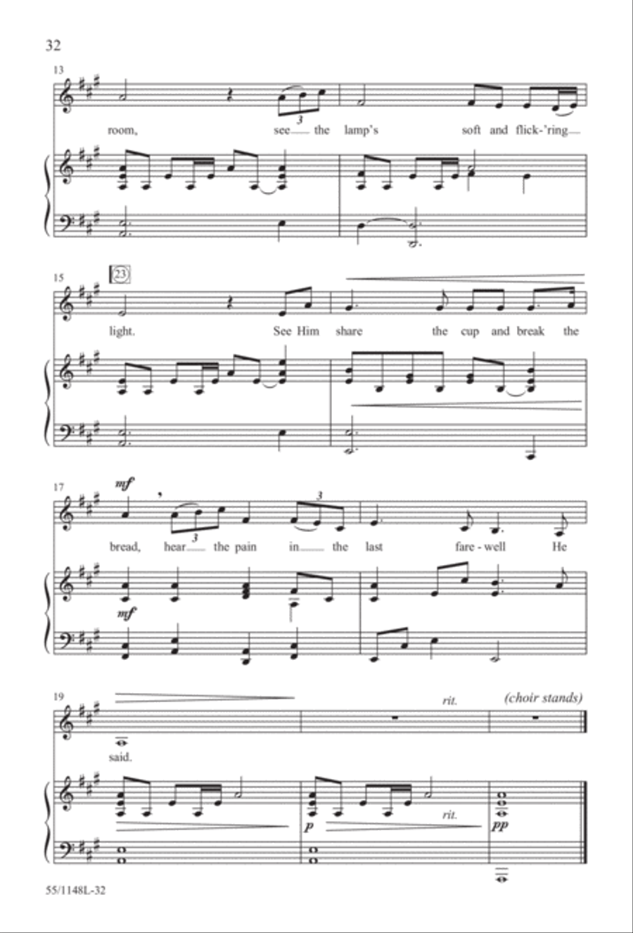Come Walk With Me (Digital Download) 4-Part scores gallery preview page 32