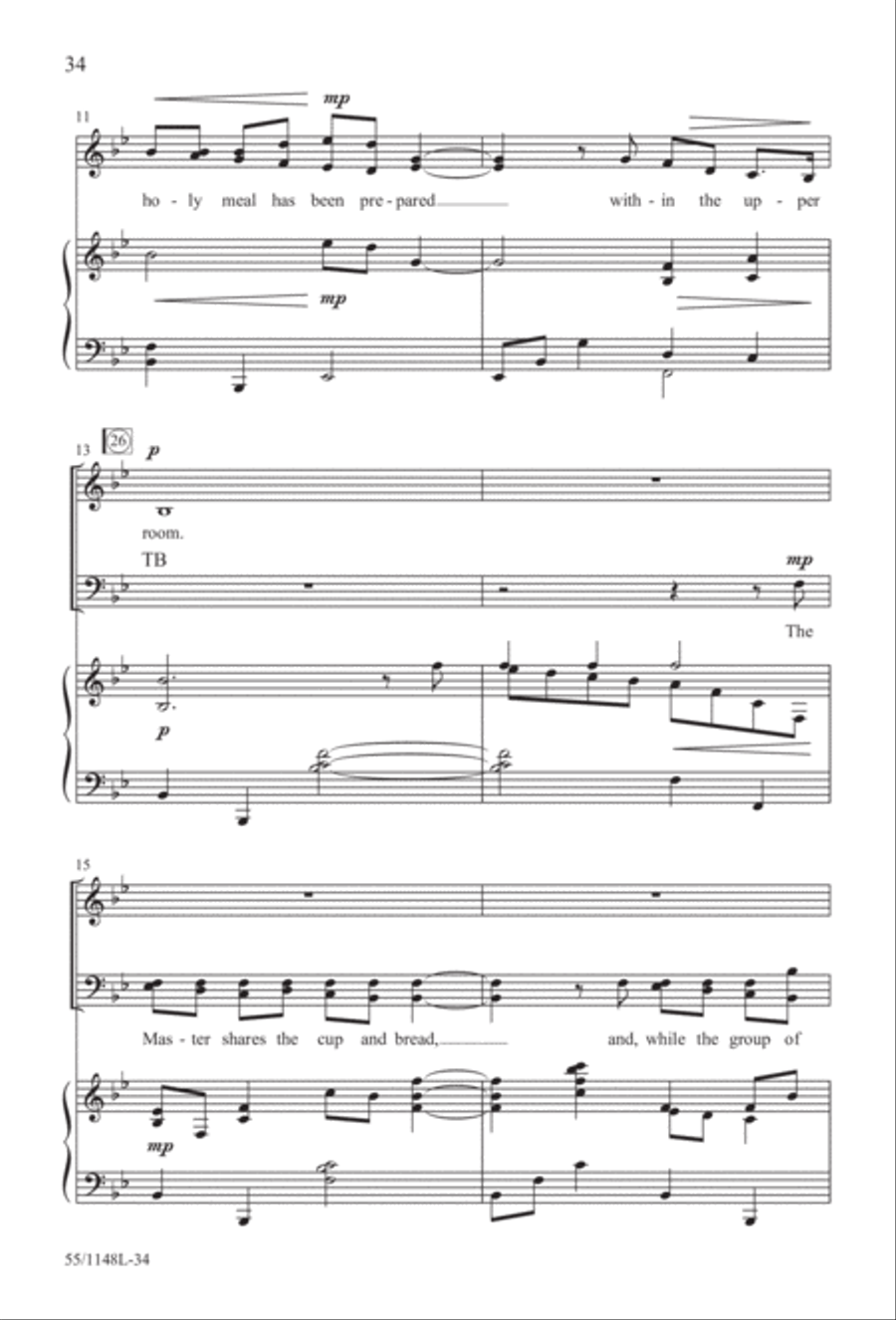 Come Walk With Me (Digital Download) 4-Part scores gallery preview page 34