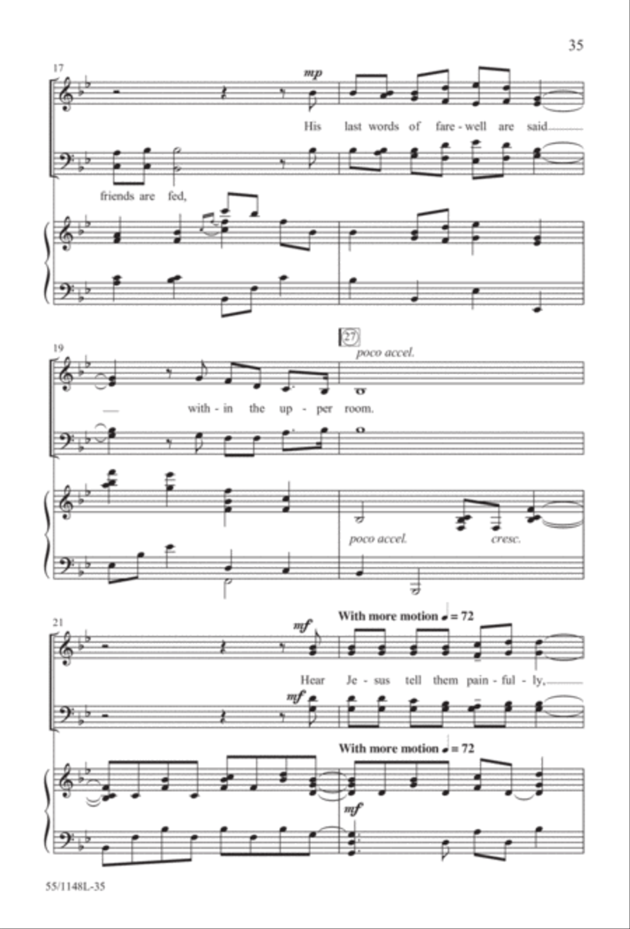 Come Walk With Me (Digital Download) 4-Part scores gallery preview page 35