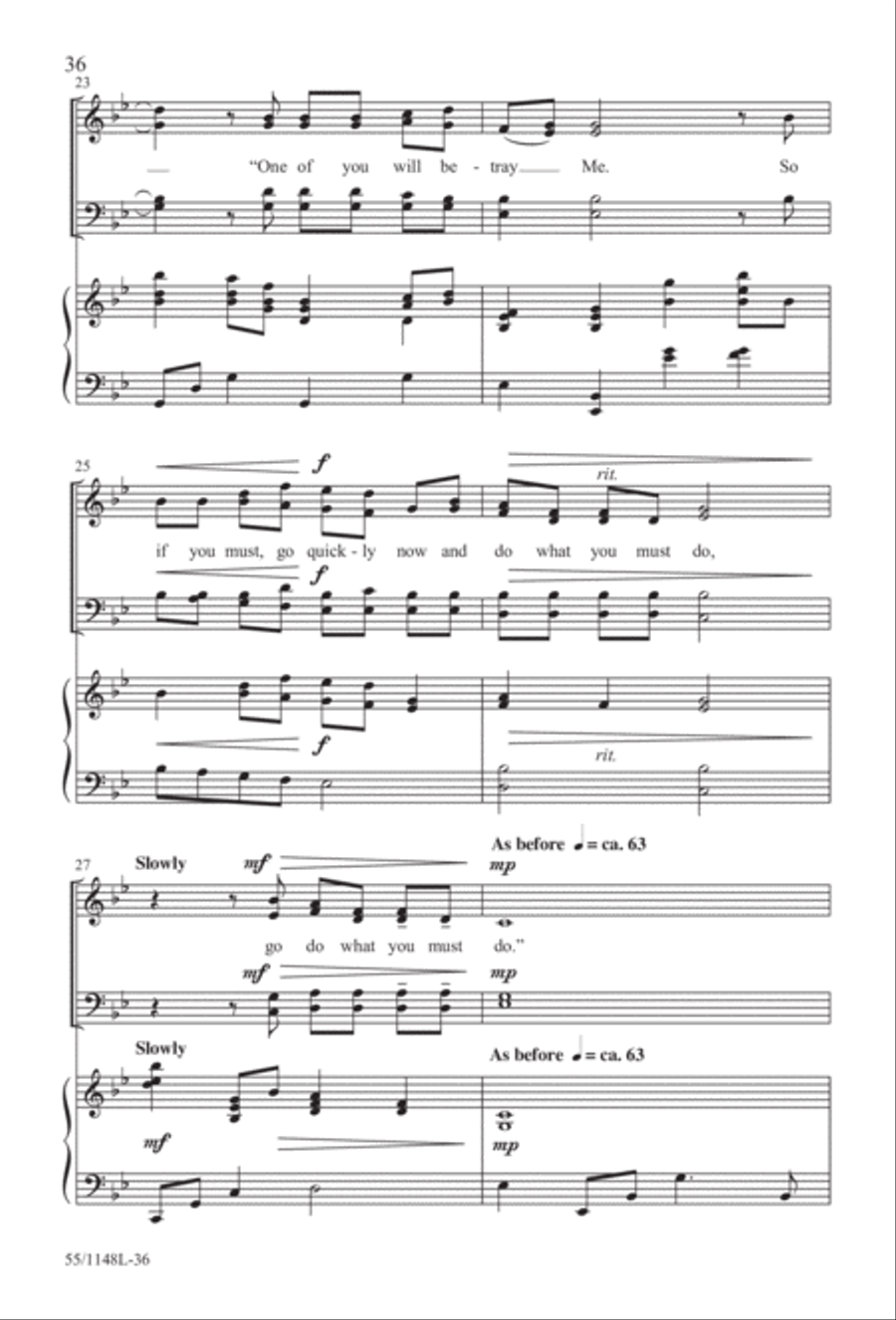 Come Walk With Me (Digital Download) 4-Part scores gallery preview page 36
