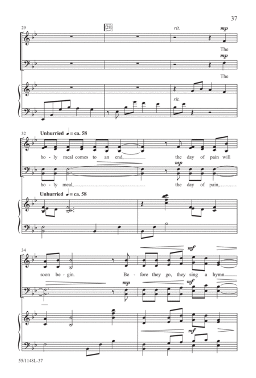 Come Walk With Me (Digital Download) 4-Part scores gallery preview page 37