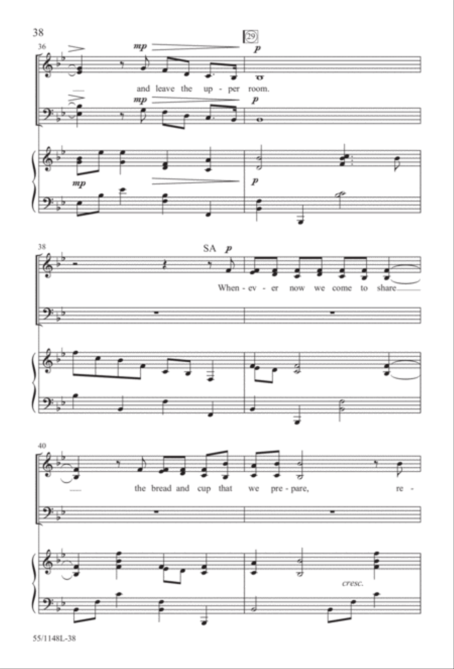 Come Walk With Me (Digital Download) 4-Part scores gallery preview page 38
