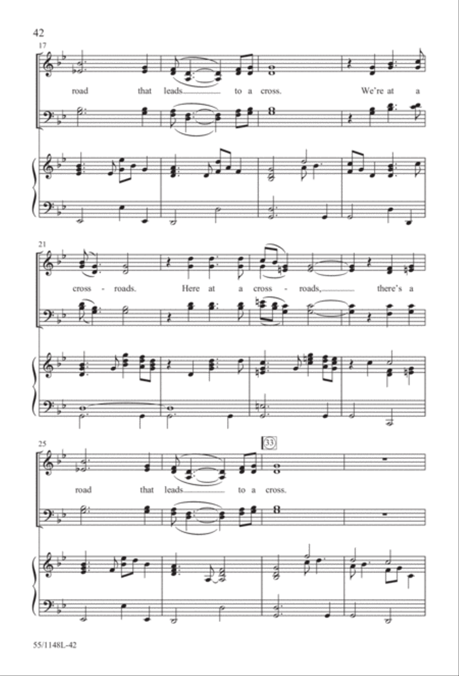 Come Walk With Me (Digital Download) 4-Part scores gallery preview page 42