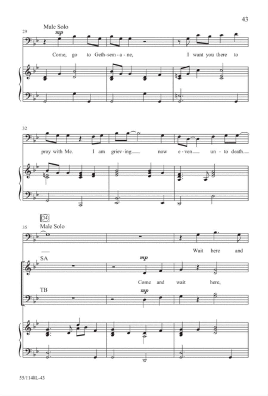 Come Walk With Me (Digital Download) 4-Part scores gallery preview page 43
