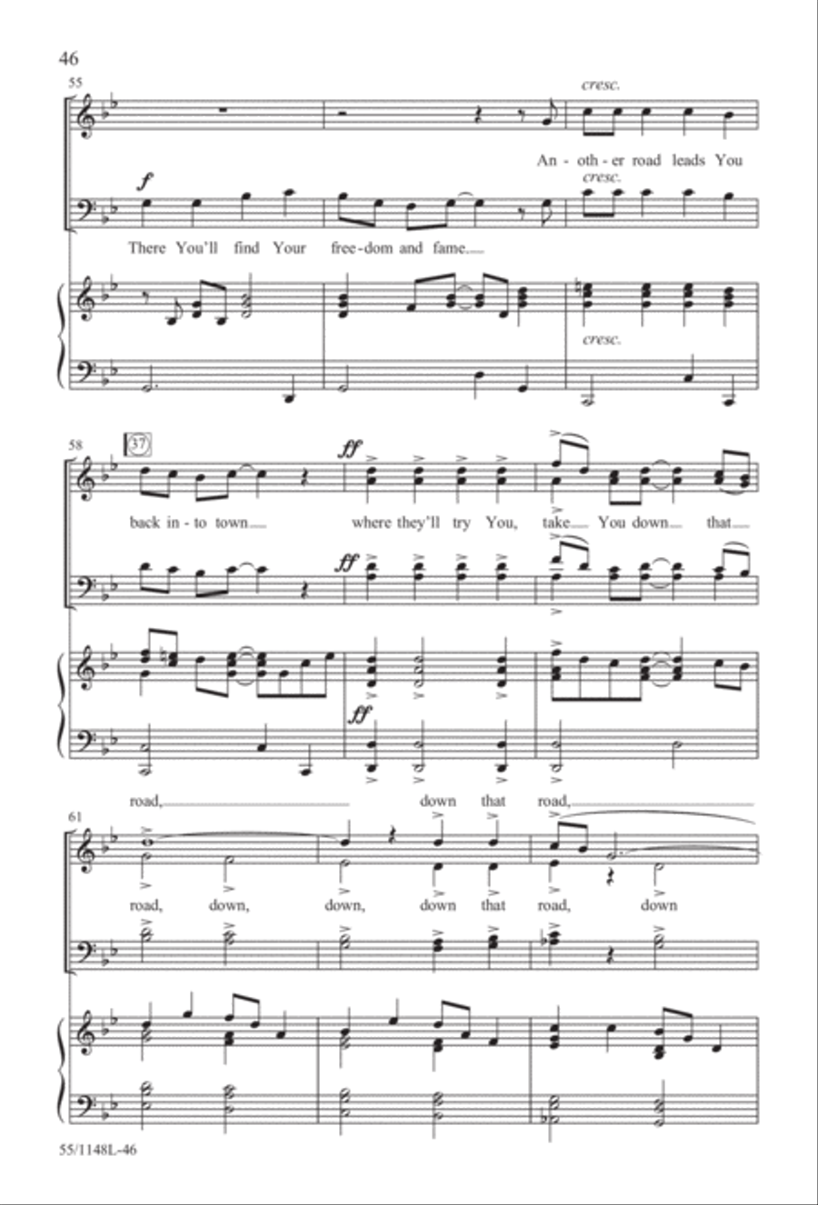 Come Walk With Me (Digital Download) 4-Part scores gallery preview page 46