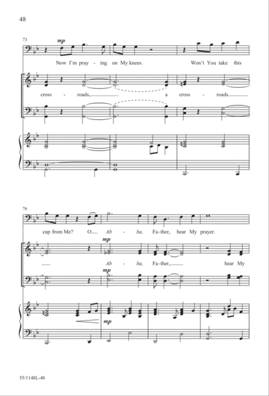 Come Walk With Me (Digital Download) 4-Part scores gallery preview page 48