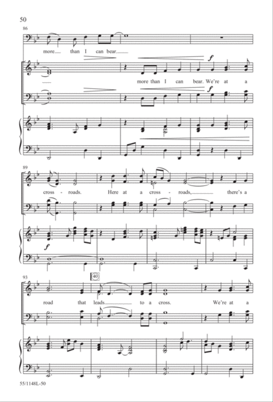 Come Walk With Me (Digital Download) 4-Part scores gallery preview page 50