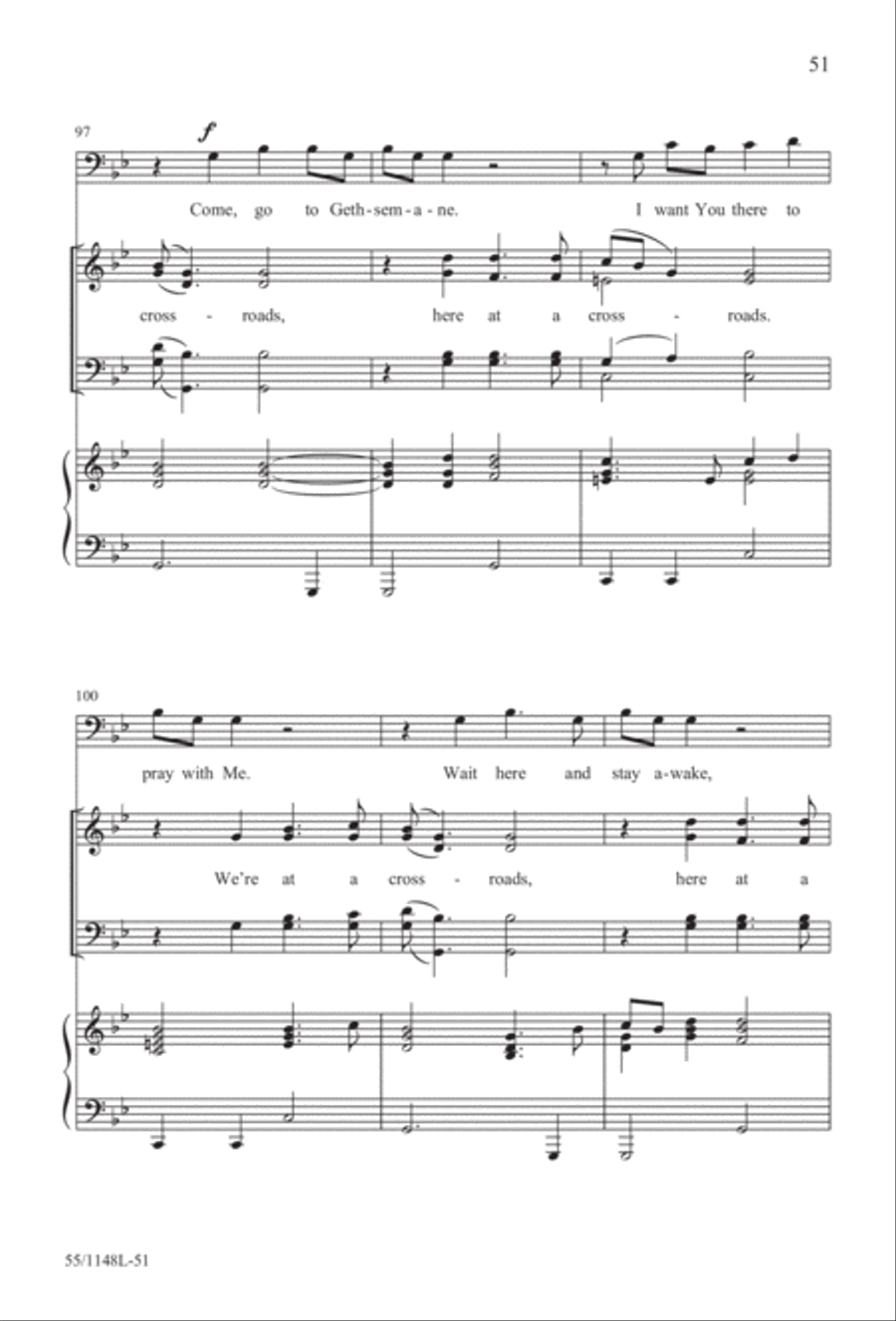 Come Walk With Me (Digital Download) 4-Part scores gallery preview page 51