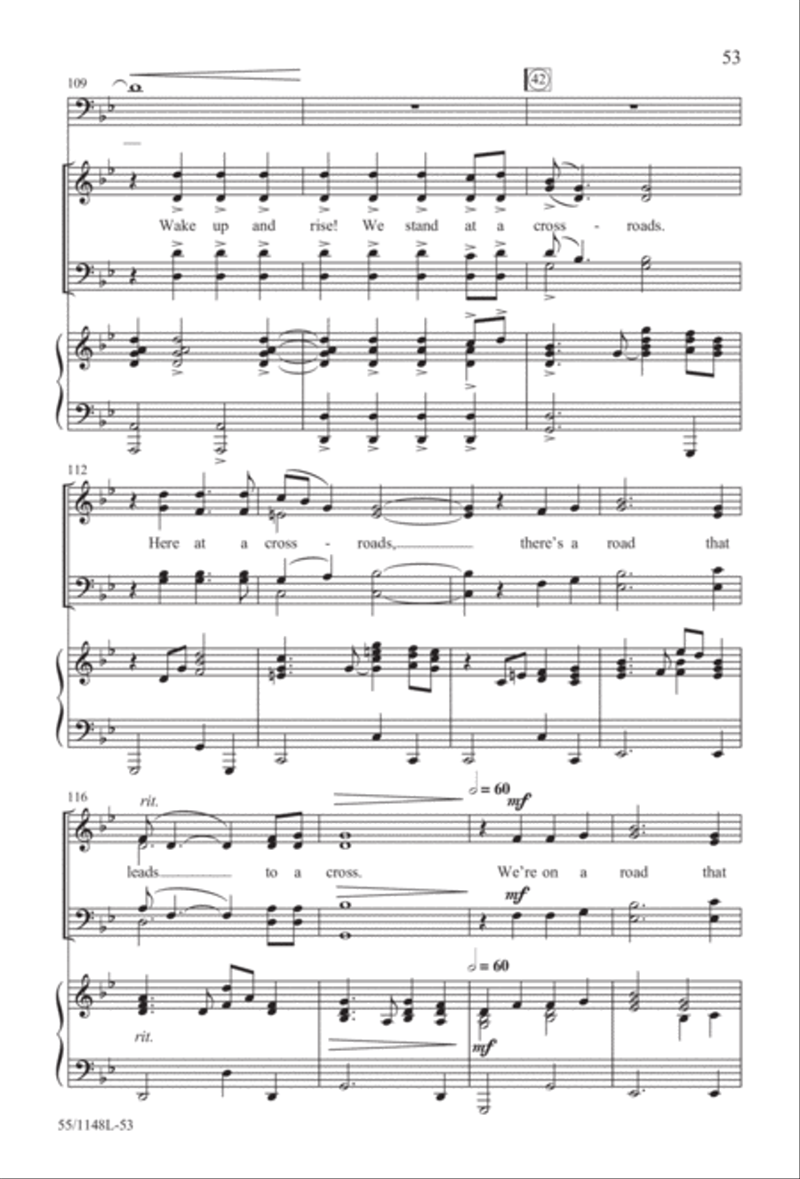 Come Walk With Me (Digital Download) 4-Part scores gallery preview page 53