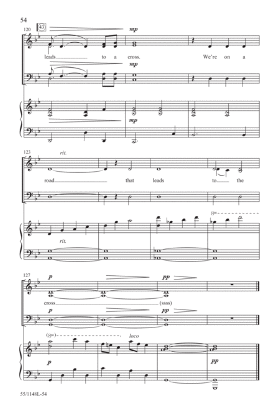Come Walk With Me (Digital Download) 4-Part scores gallery preview page 54