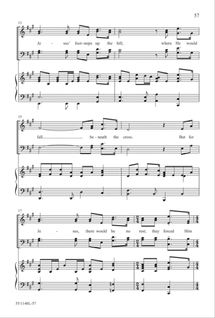 Come Walk With Me (Digital Download) 4-Part scores gallery preview page 57