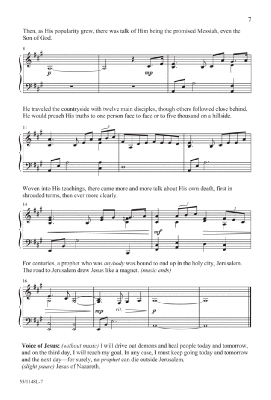 Come Walk With Me (Digital Download) 4-Part scores gallery preview page 7