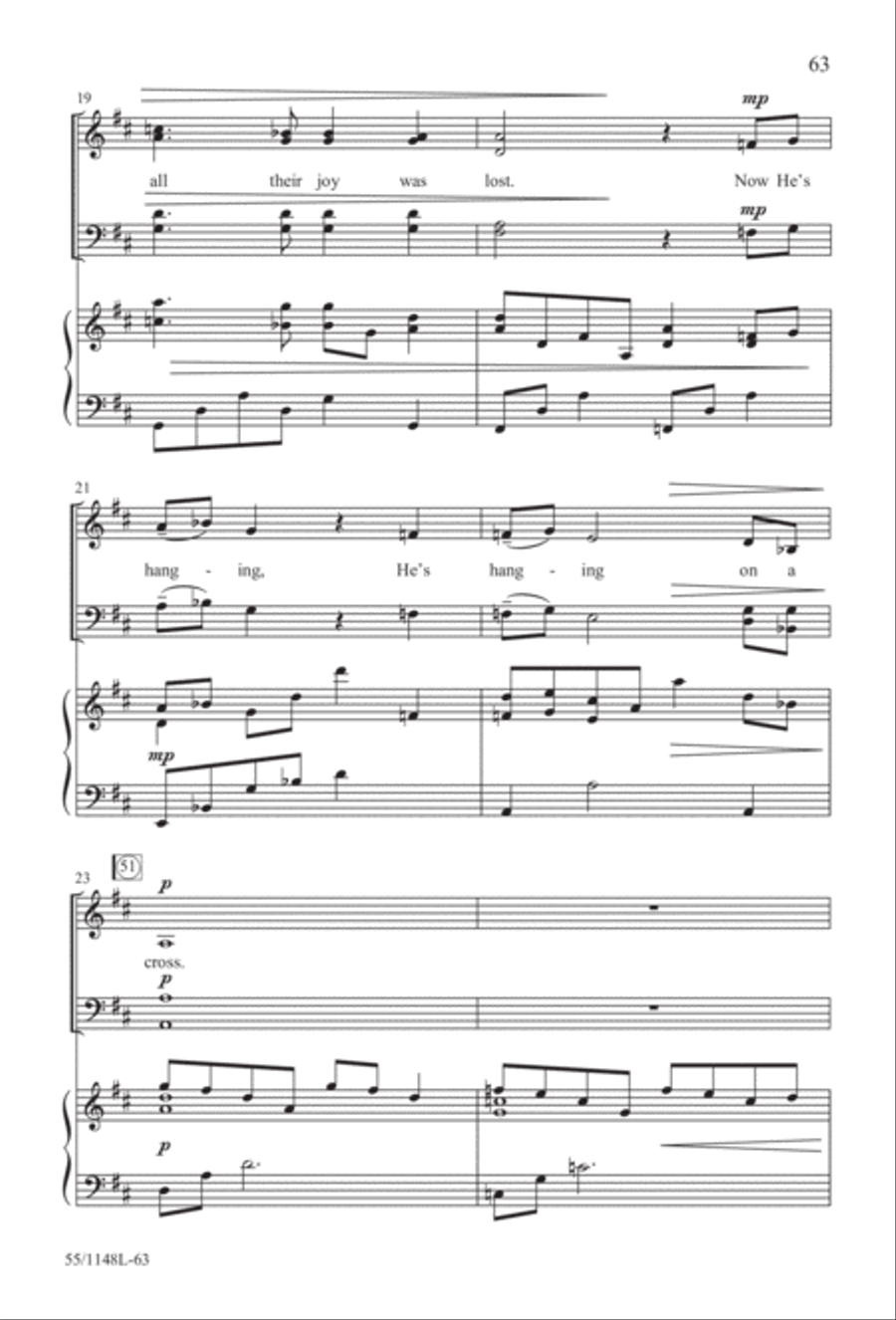 Come Walk With Me (Digital Download) 4-Part scores gallery preview page 63