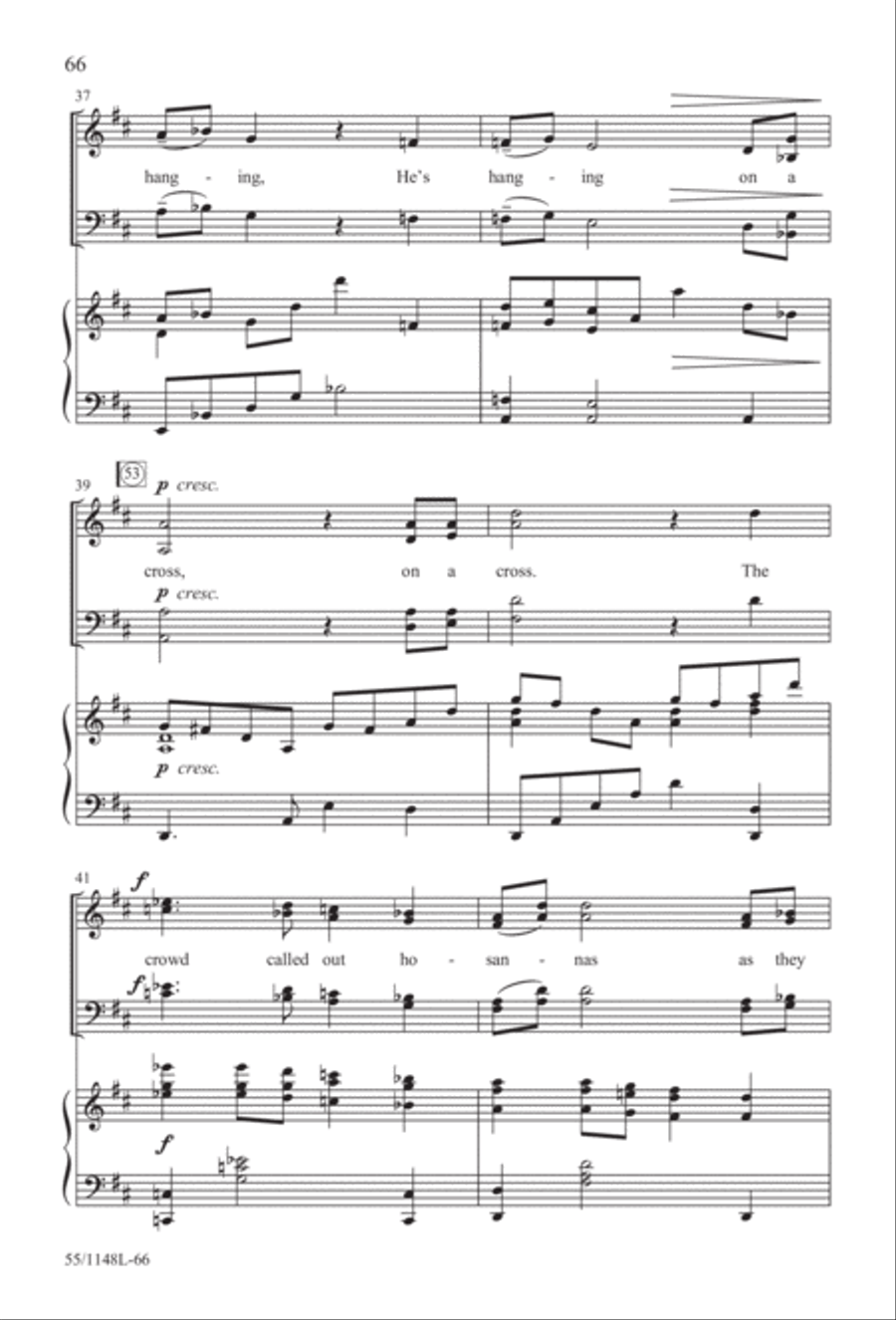 Come Walk With Me (Digital Download) 4-Part scores gallery preview page 66