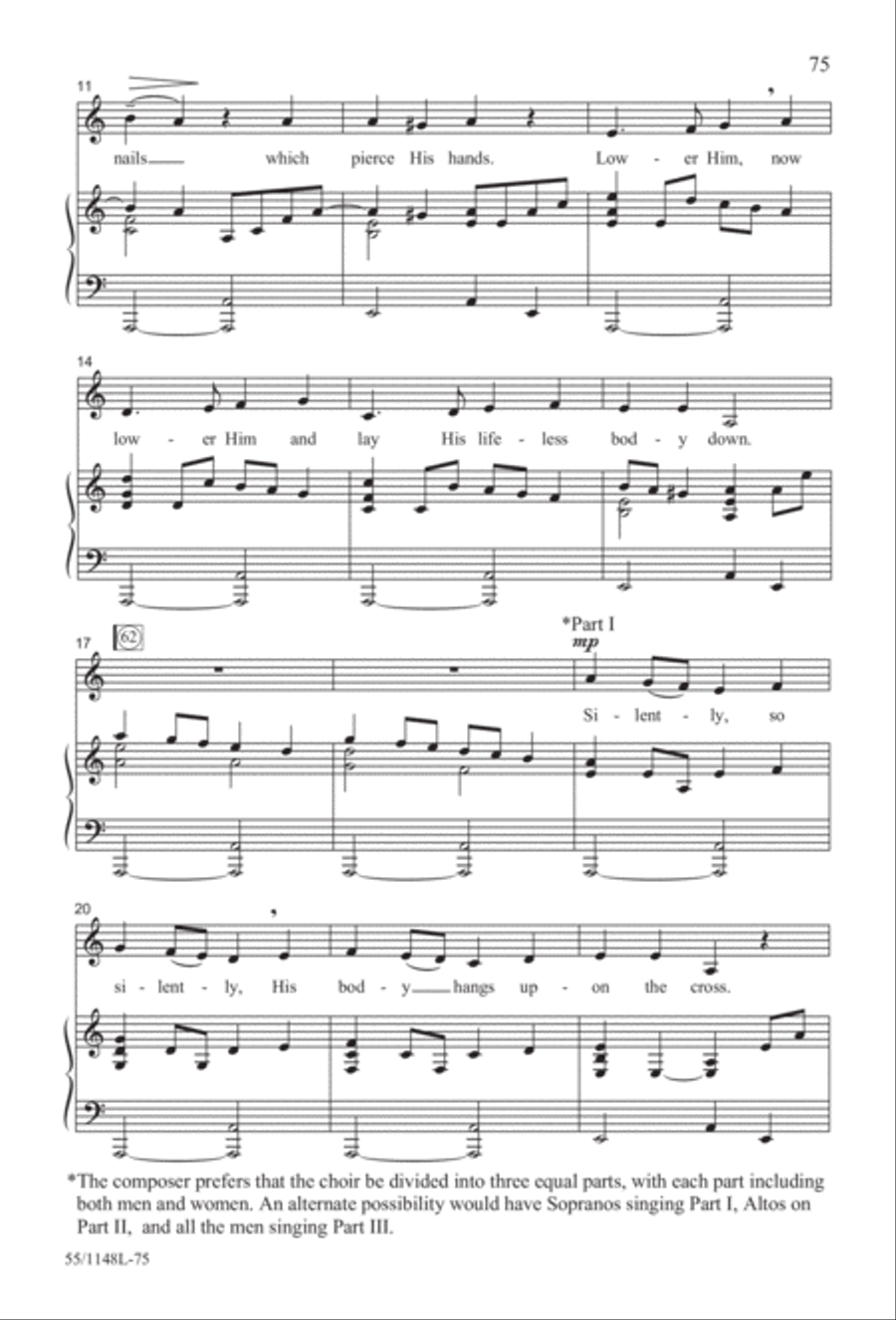 Come Walk With Me (Digital Download) 4-Part scores gallery preview page 75