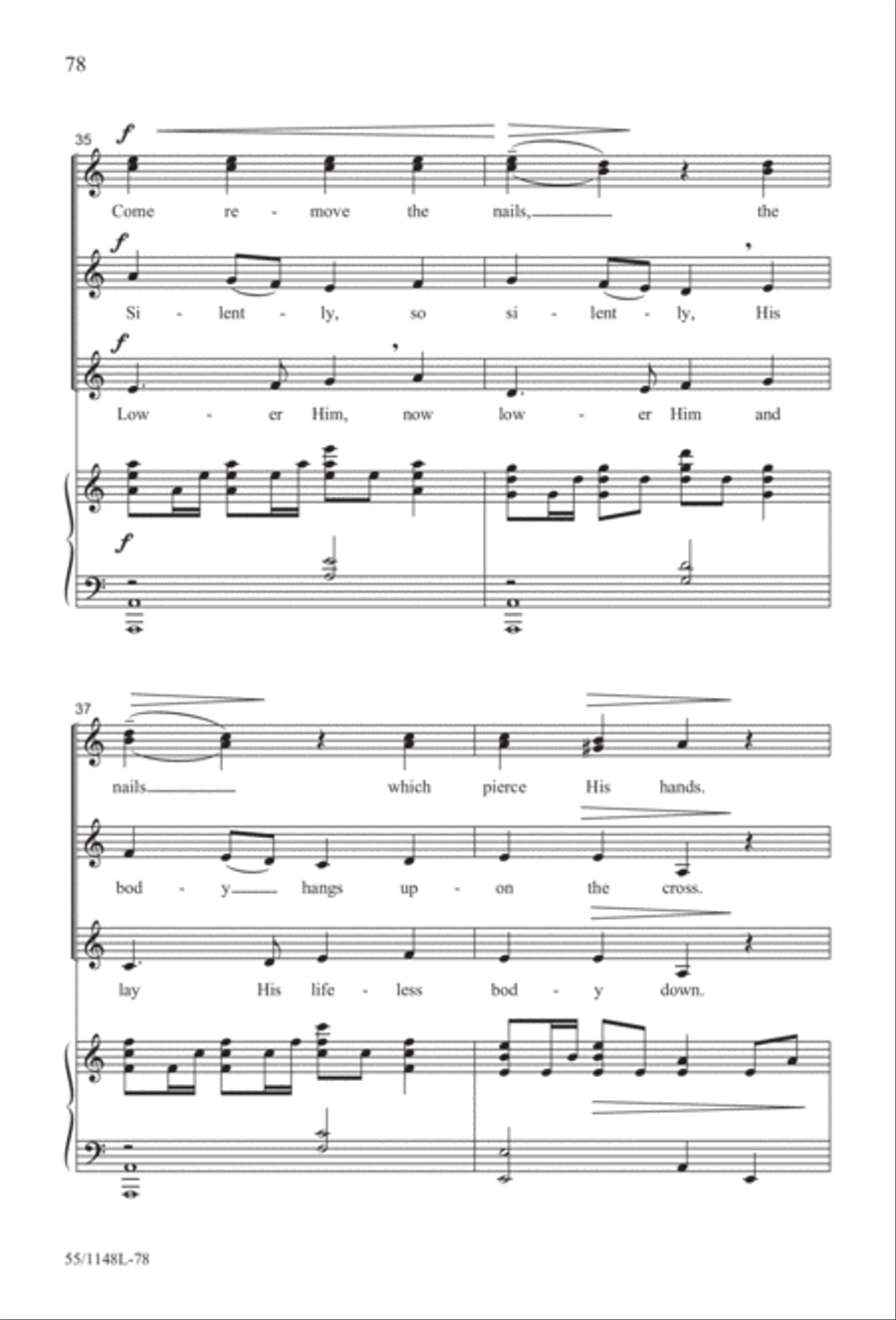 Come Walk With Me (Digital Download) 4-Part scores gallery preview page 78