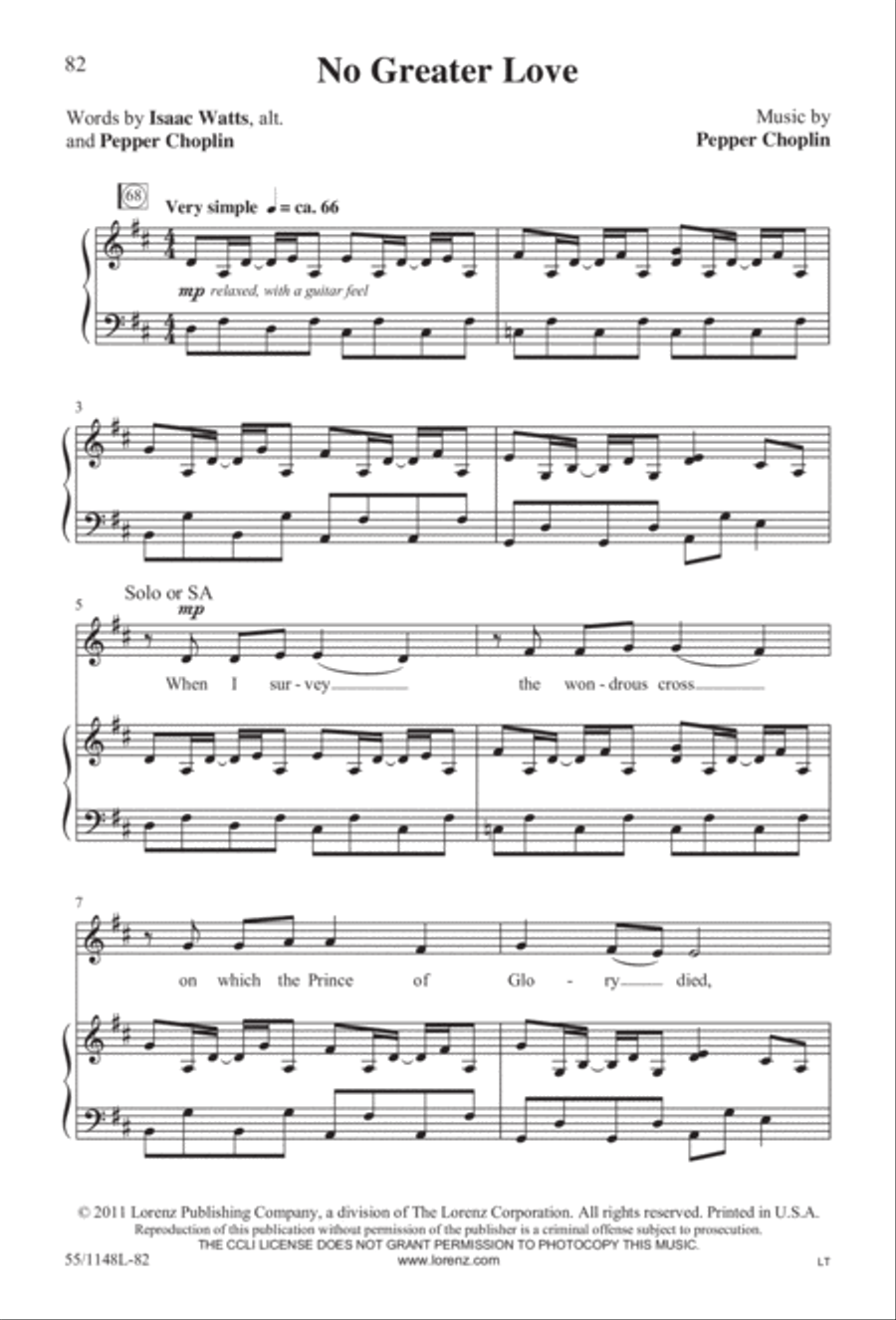 Come Walk With Me (Digital Download) 4-Part scores gallery preview page 82