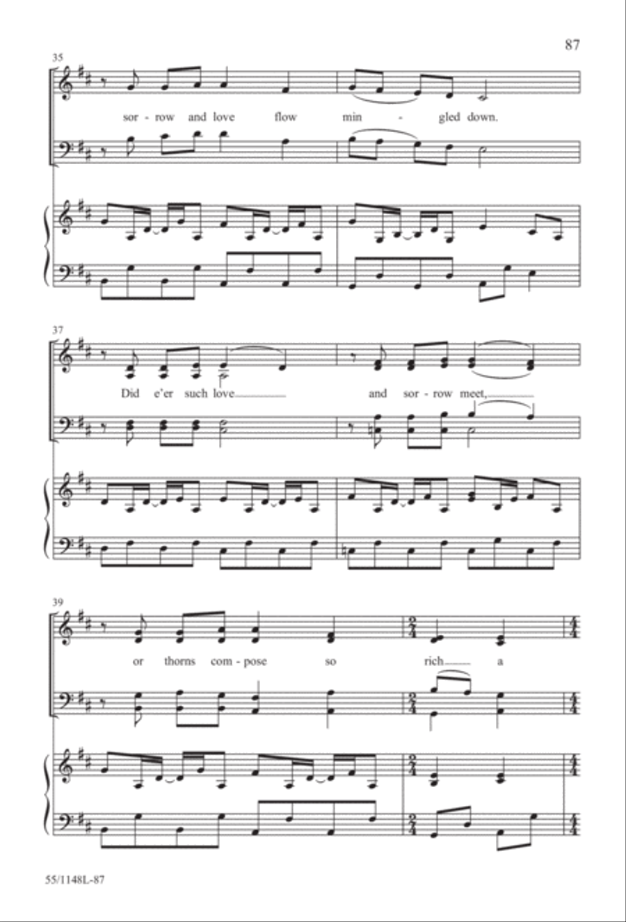 Come Walk With Me (Digital Download) 4-Part scores gallery preview page 87