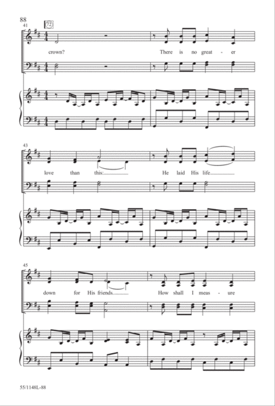 Come Walk With Me (Digital Download) 4-Part scores gallery preview page 88