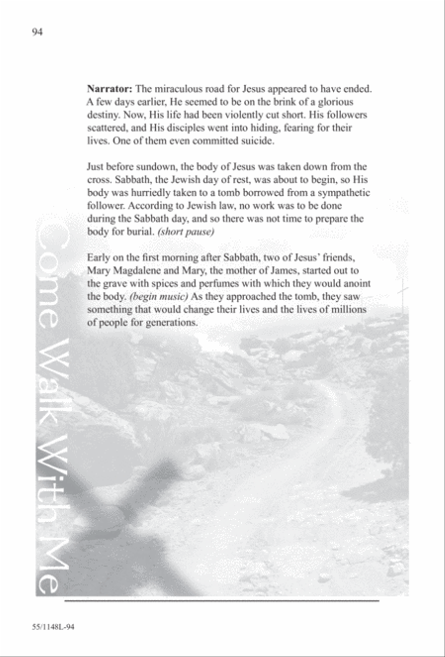 Come Walk With Me (Digital Download) 4-Part scores gallery preview page 94