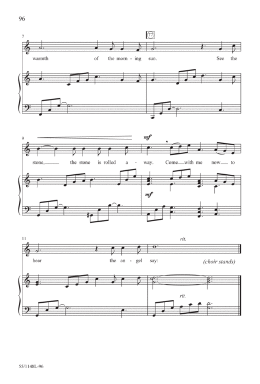 Come Walk With Me (Digital Download) 4-Part scores gallery preview page 96