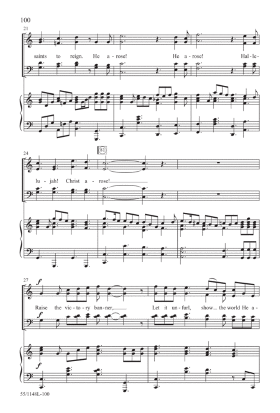 Come Walk With Me (Digital Download) 4-Part scores gallery preview page 100