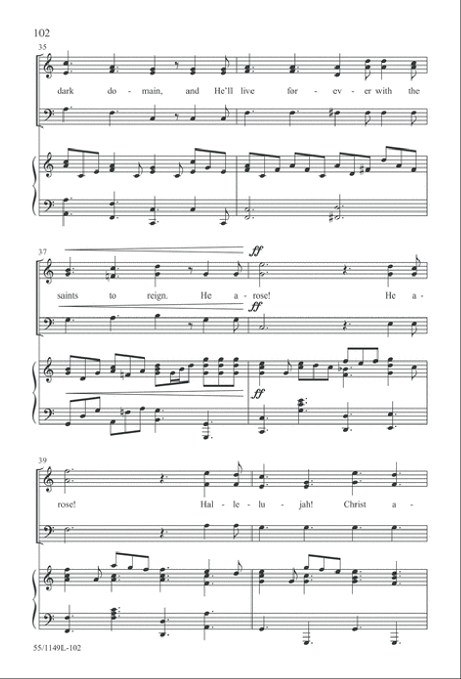 Come Walk With Me (Digital Download) 3-Part scores gallery preview page 102