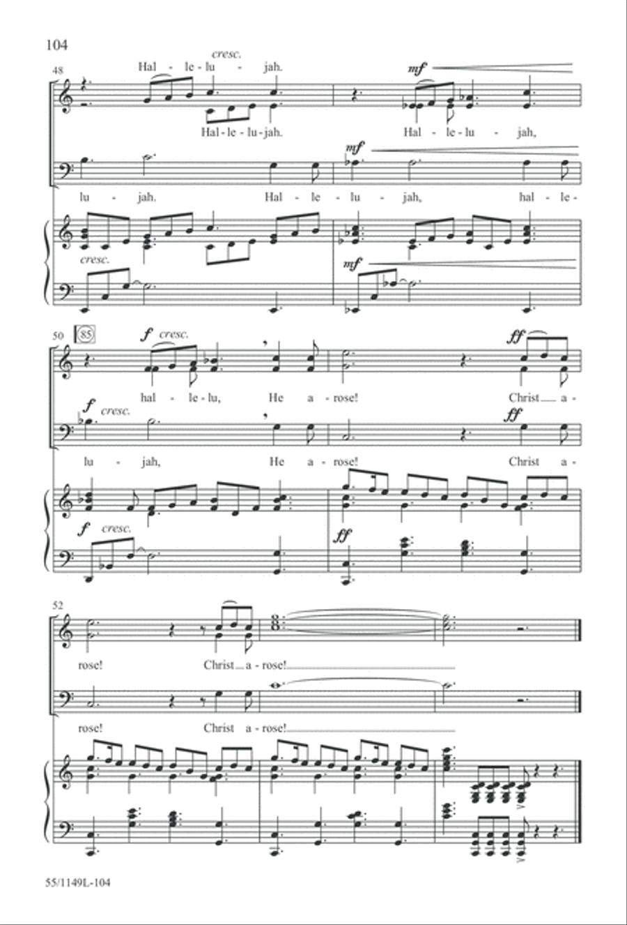 Come Walk With Me (Digital Download) 3-Part scores gallery preview page 104