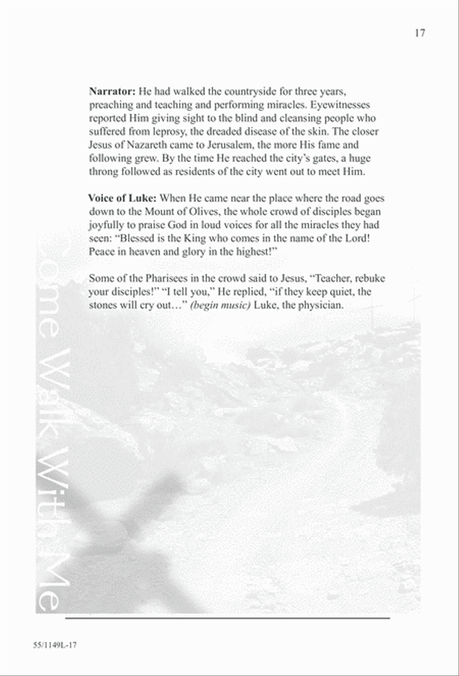 Come Walk With Me (Digital Download) 3-Part scores gallery preview page 17