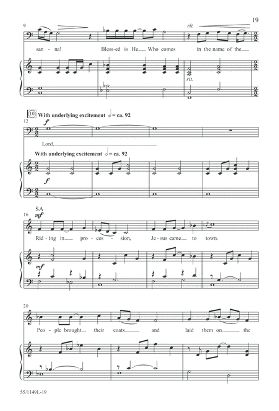 Come Walk With Me (Digital Download) 3-Part scores gallery preview page 19