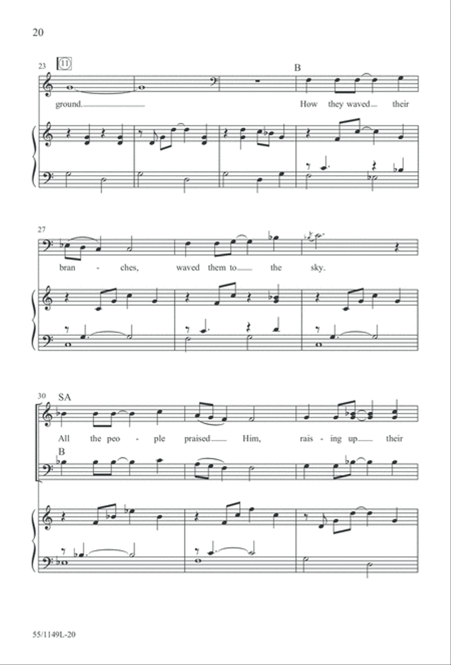 Come Walk With Me (Digital Download) 3-Part scores gallery preview page 20