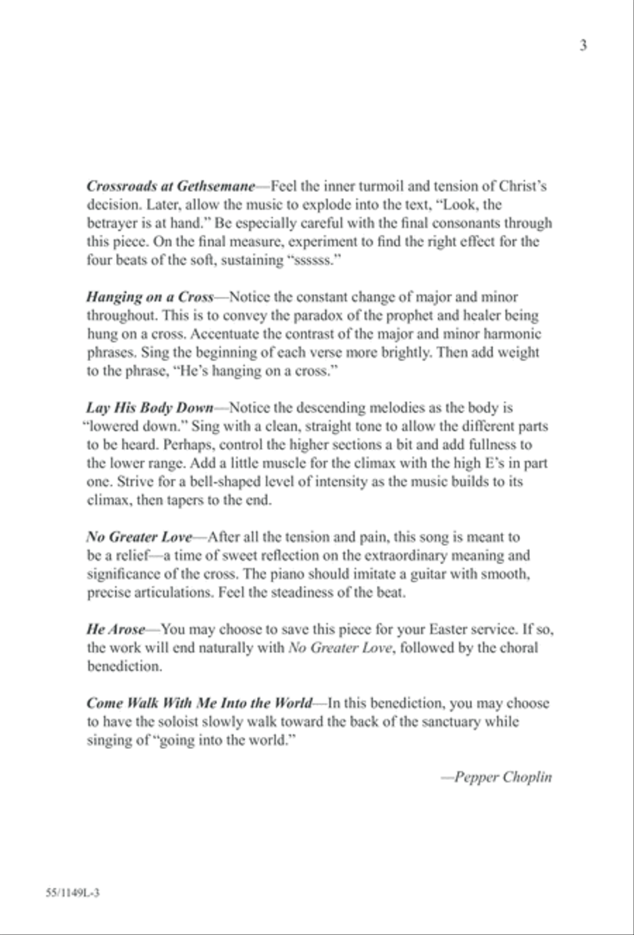Come Walk With Me (Digital Download) 3-Part scores gallery preview page 3