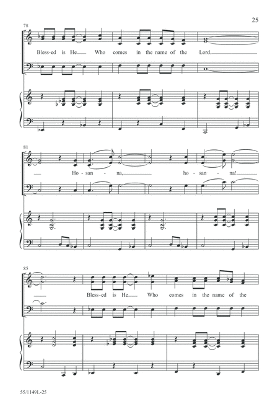 Come Walk With Me (Digital Download) 3-Part scores gallery preview page 25