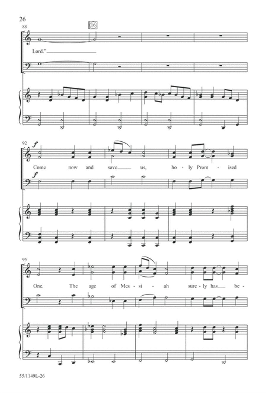 Come Walk With Me (Digital Download) 3-Part scores gallery preview page 26