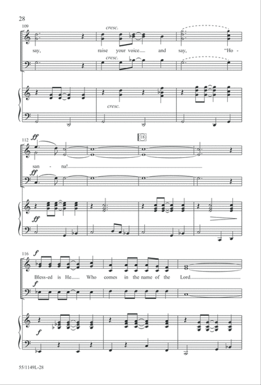 Come Walk With Me (Digital Download) 3-Part scores gallery preview page 28
