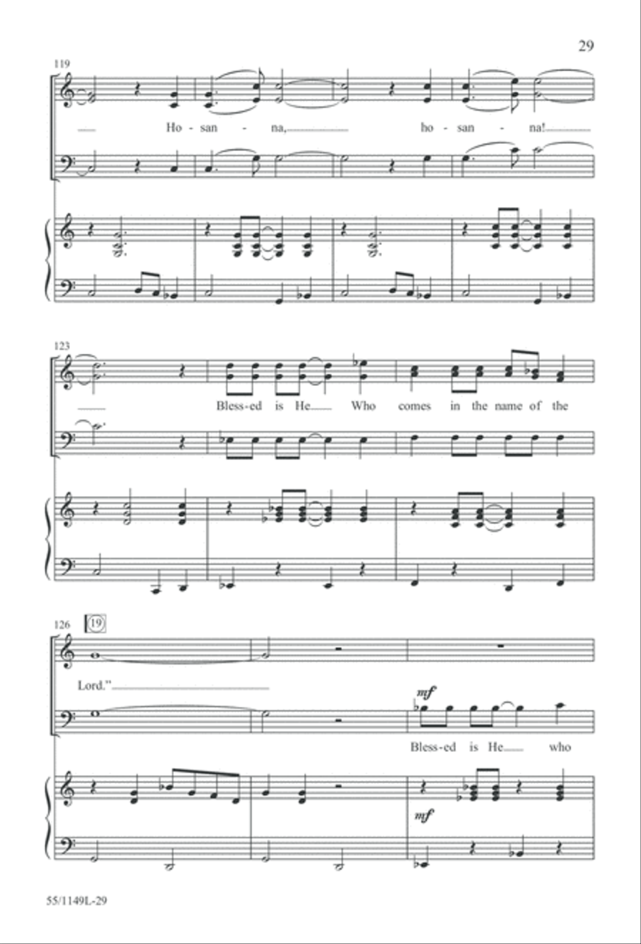 Come Walk With Me (Digital Download) 3-Part scores gallery preview page 29