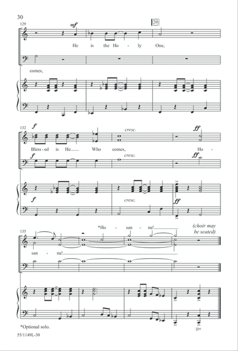 Come Walk With Me (Digital Download) 3-Part scores gallery preview page 30