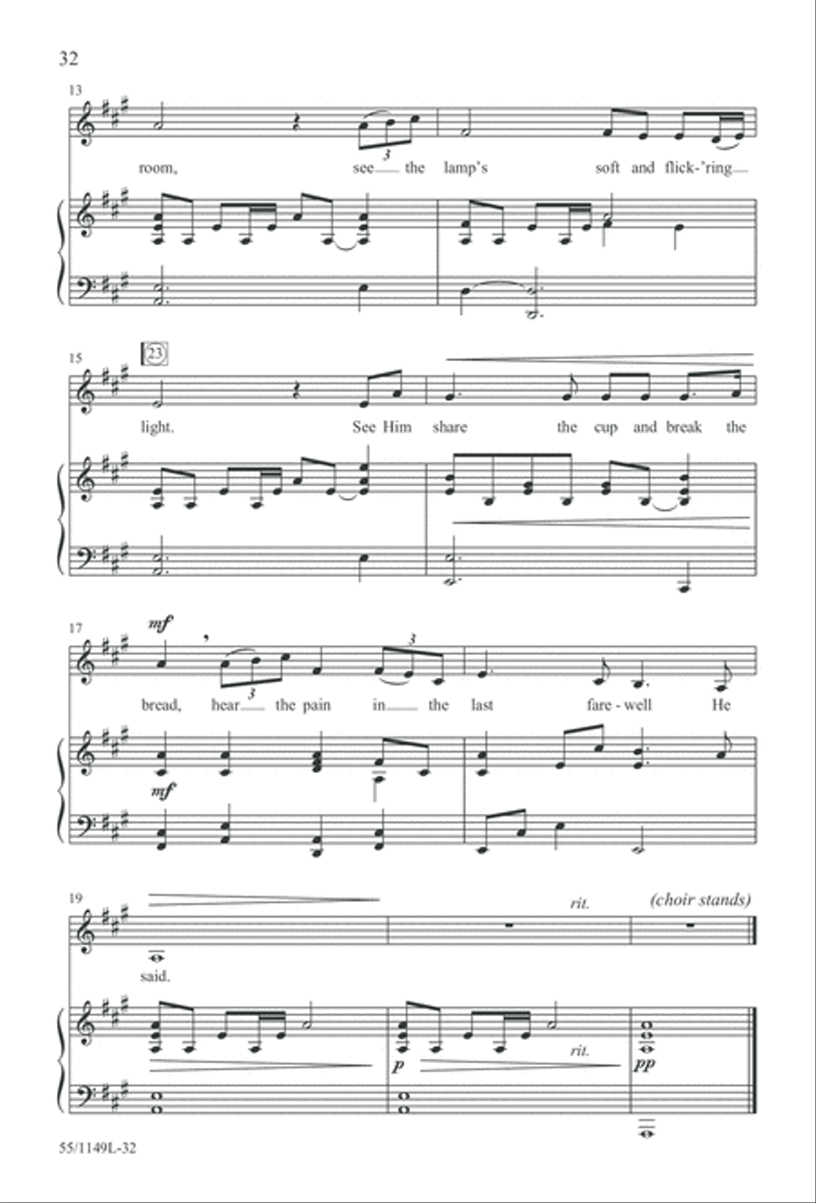 Come Walk With Me (Digital Download) 3-Part scores gallery preview page 32