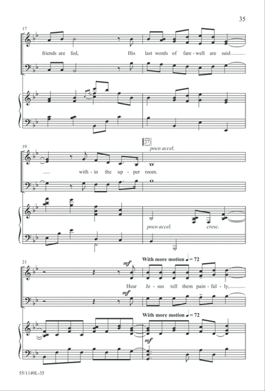 Come Walk With Me (Digital Download) 3-Part scores gallery preview page 35