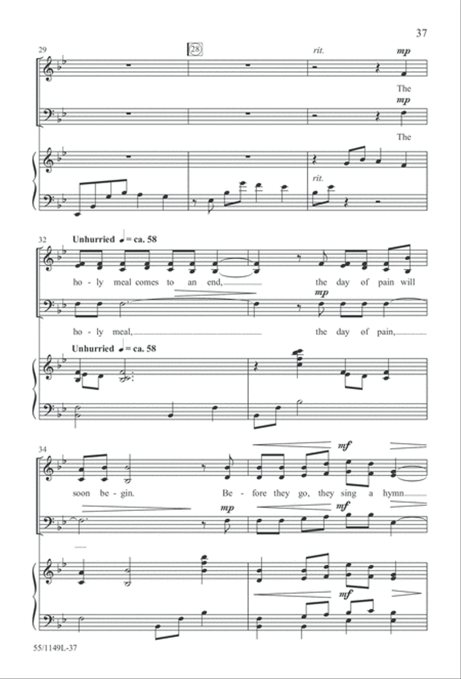 Come Walk With Me (Digital Download) 3-Part scores gallery preview page 37