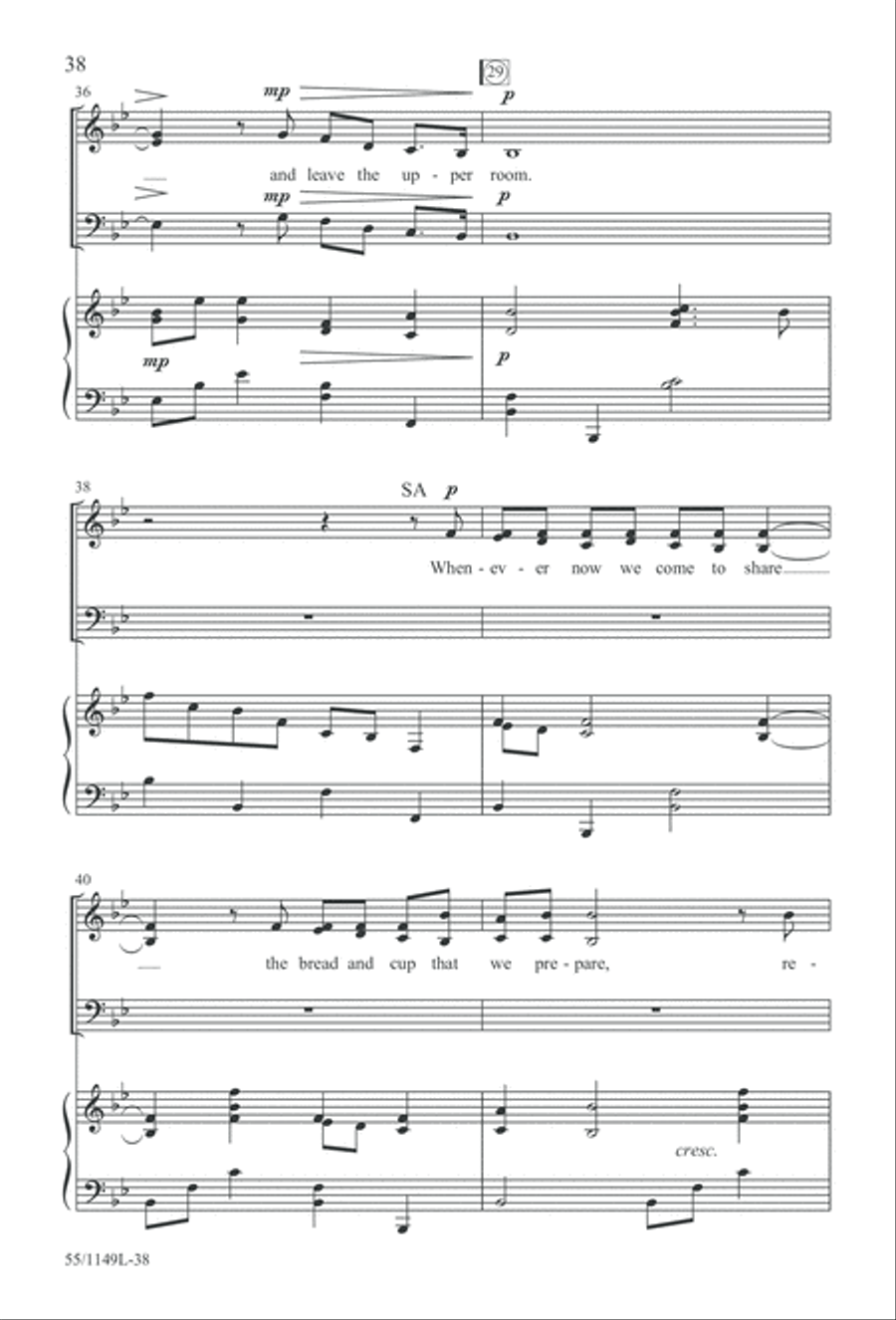 Come Walk With Me (Digital Download) 3-Part scores gallery preview page 38