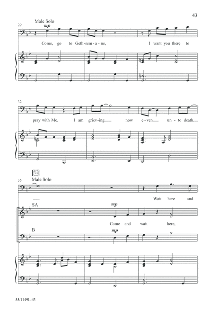 Come Walk With Me (Digital Download) 3-Part scores gallery preview page 43