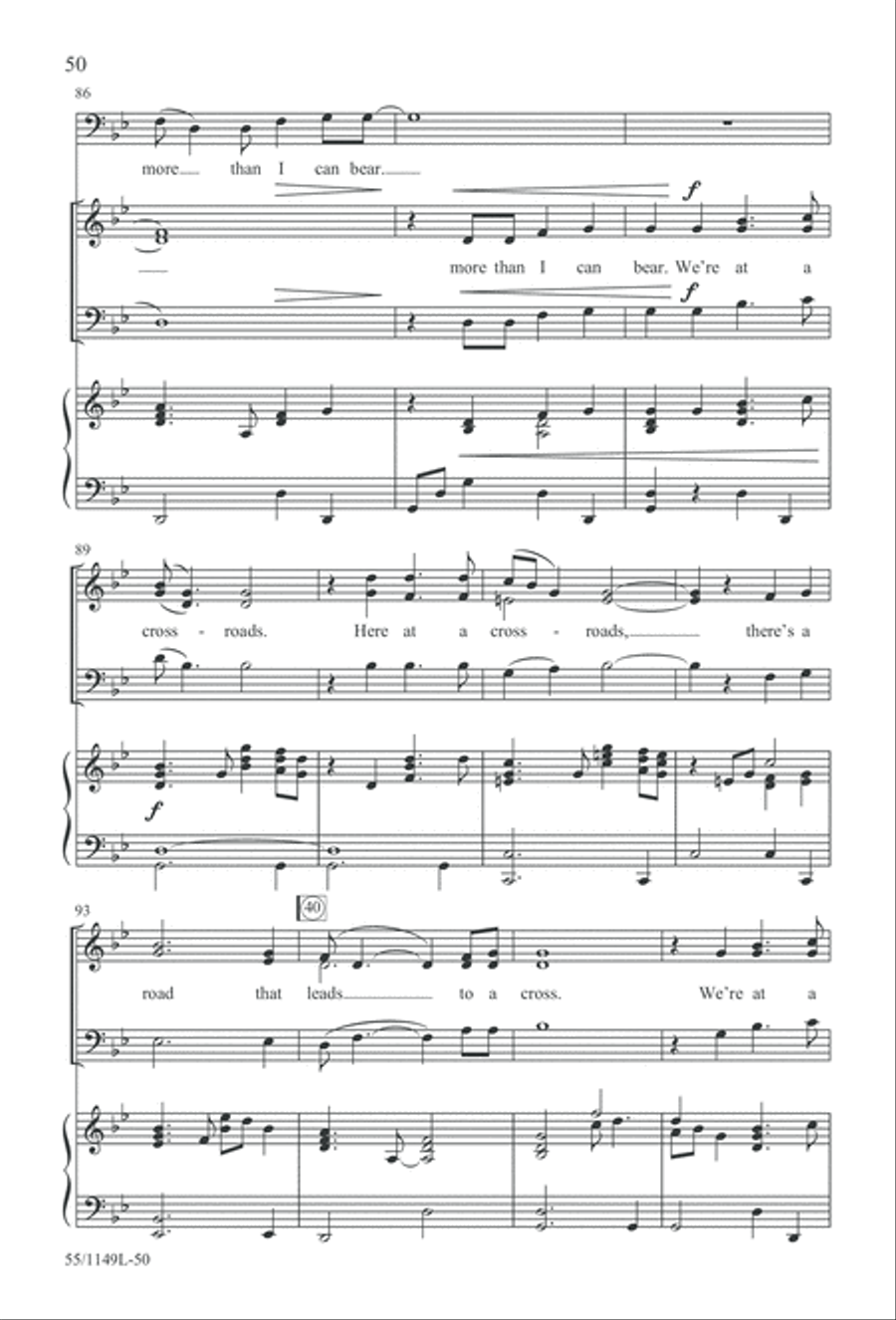 Come Walk With Me (Digital Download) 3-Part scores gallery preview page 50