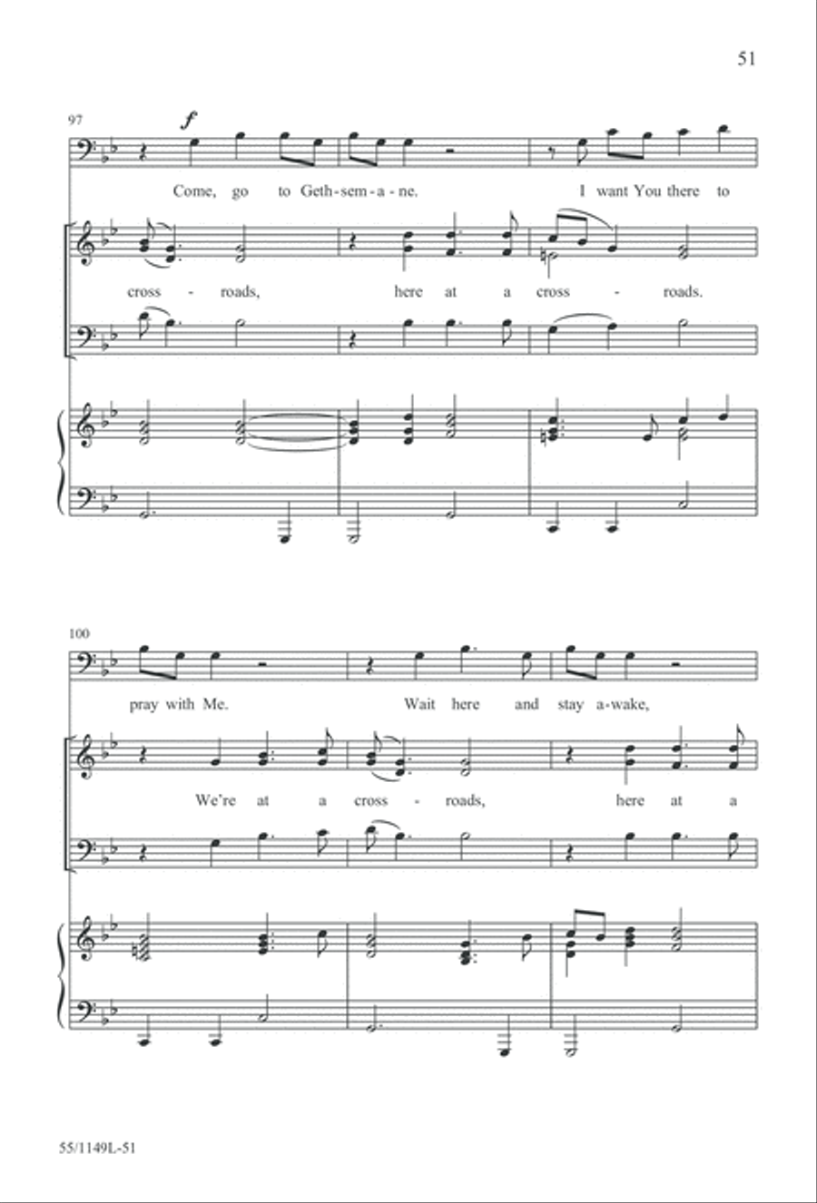 Come Walk With Me (Digital Download) 3-Part scores gallery preview page 51